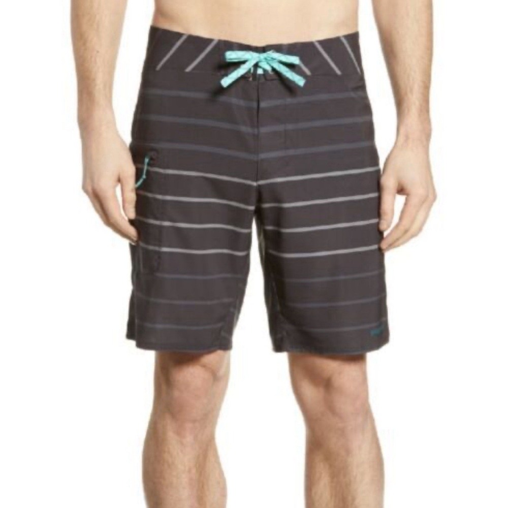 Patagonia Boardshorts Mens Sz 36 Swim Surf Trunk Shorts Gray 9" Swimsuit